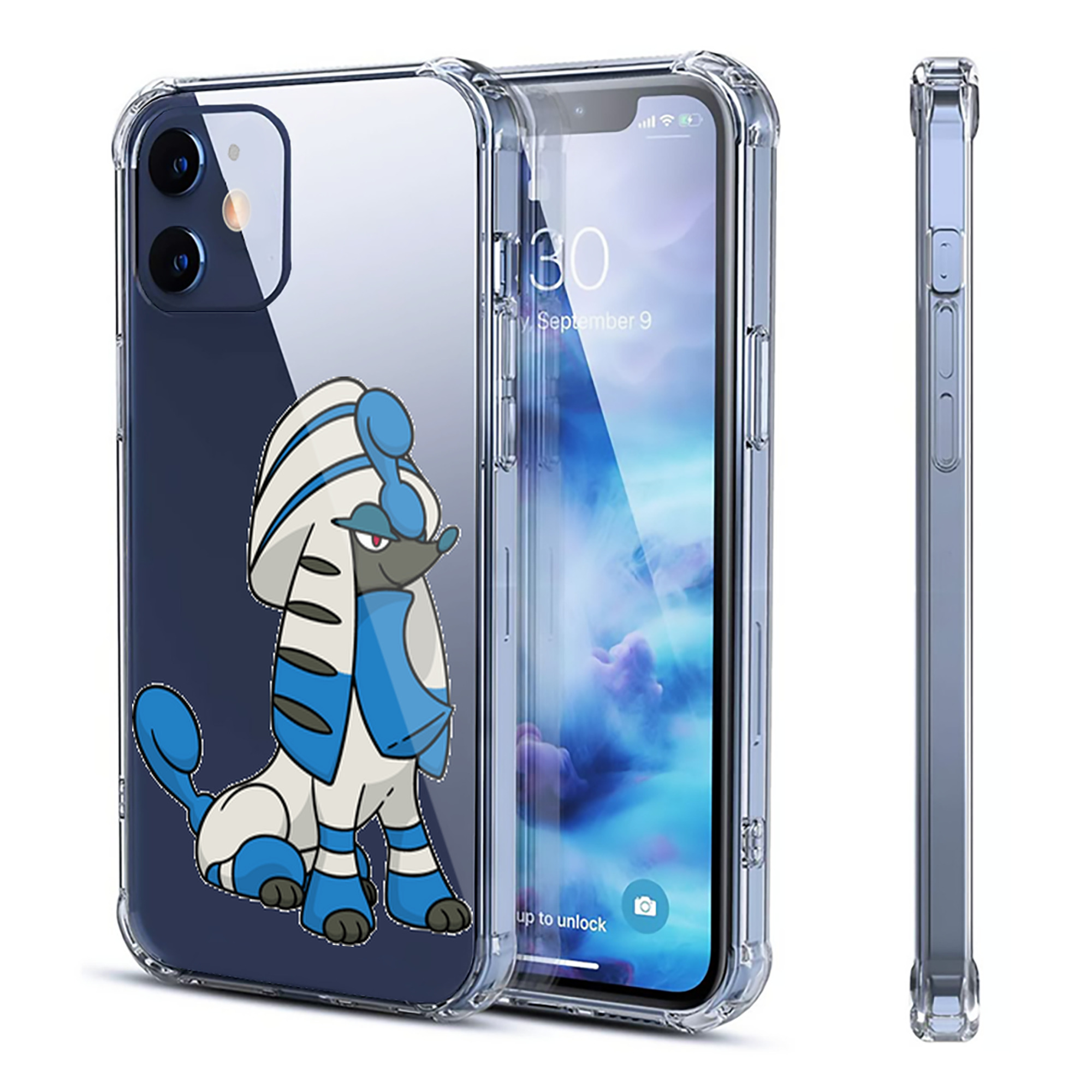 （画像用） ポケットモンスター Pokémon 【iPhone 12シリーズ対応】透明スマホケース（クリアソフトケース）